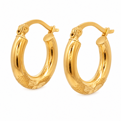 Textured Hoop Earrings