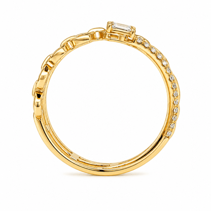 0.27 CTW Open Three-Row Diamond Fashion Ring