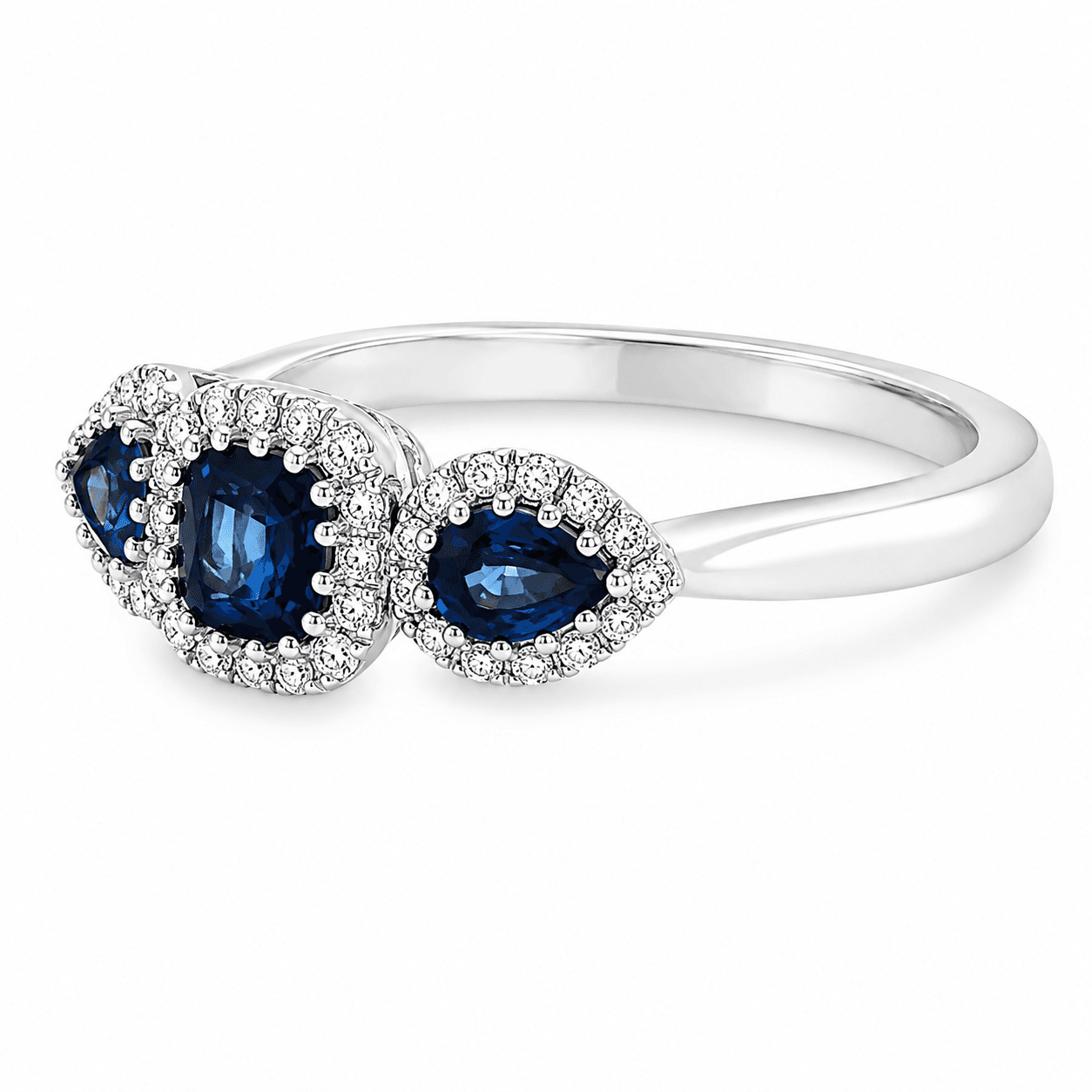Three-Stone Sapphire Ring
