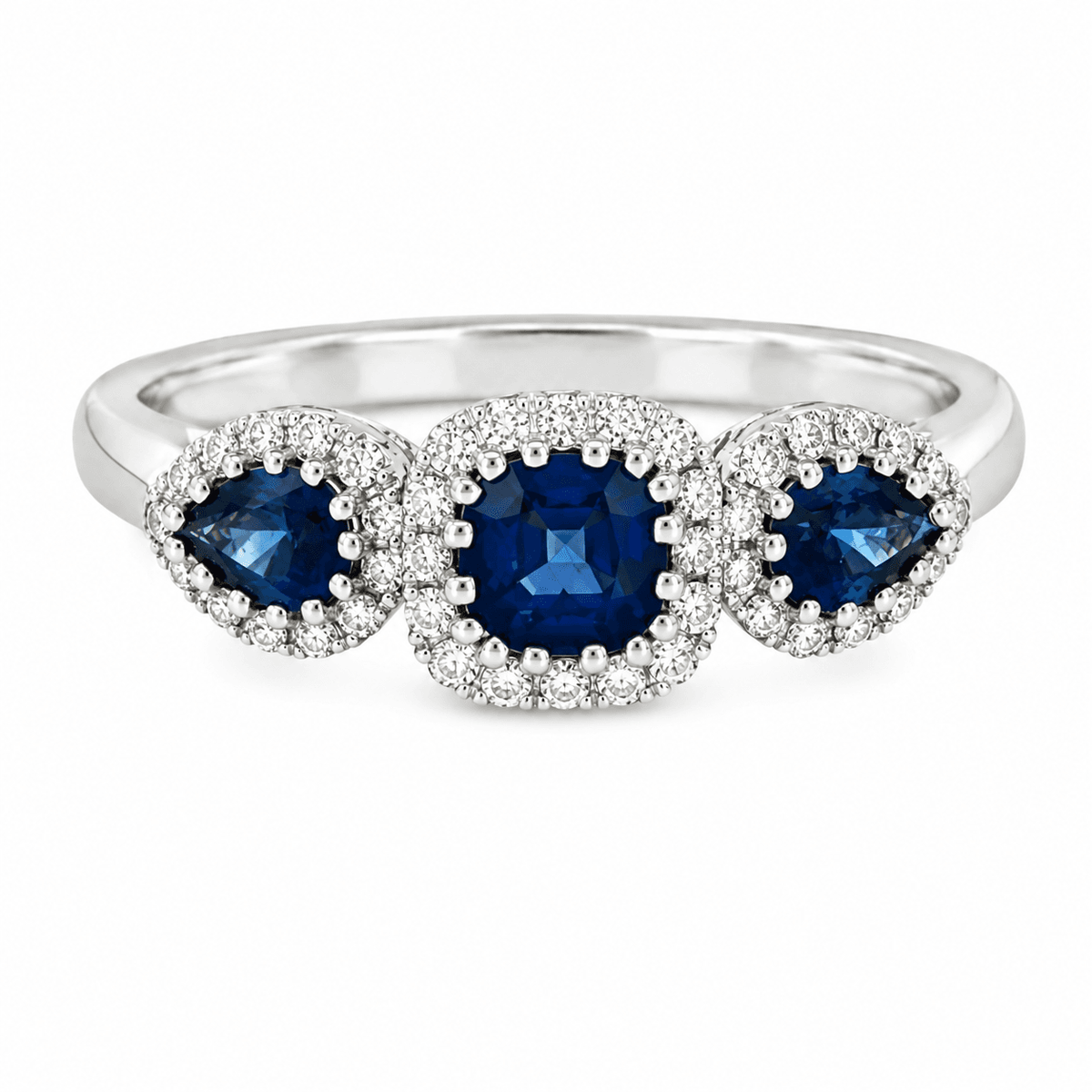 Three-Stone Sapphire Ring