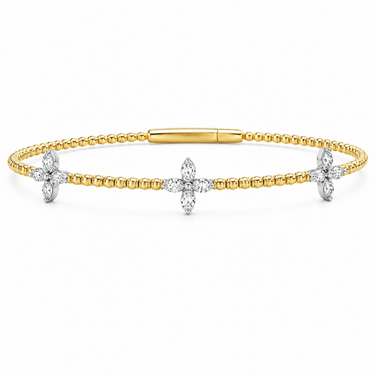 1/3 CT TW. Two-Tone Diamond Trillium Bracelet