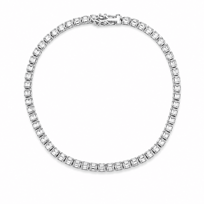 2.99 CTW Bezel Lab-Grown Diamond Tennis Bracelet