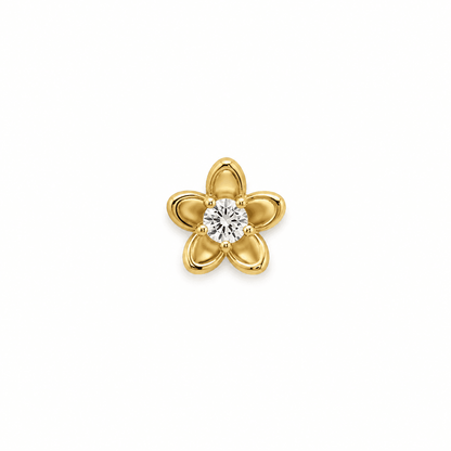 14K Yellow Gold Blossom with CZ