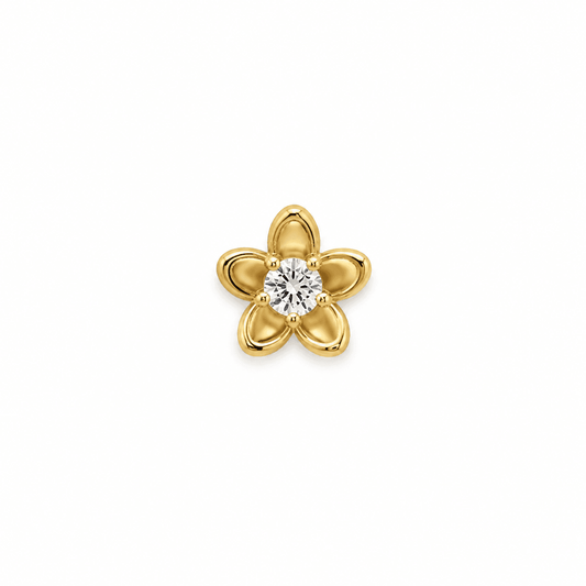 14K Yellow Gold Blossom with CZ