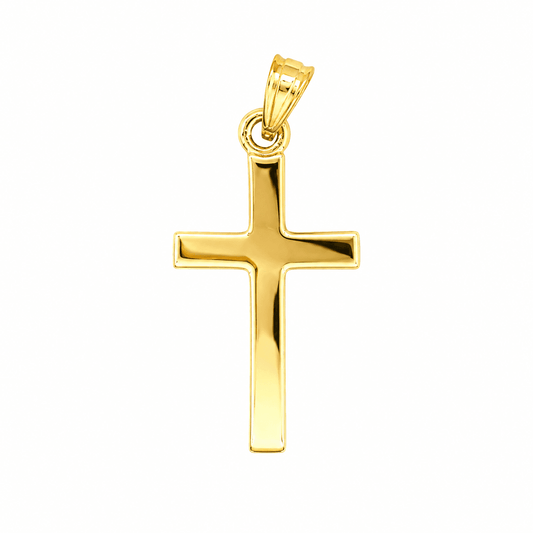 14K Yellow Gold Cross Pendant