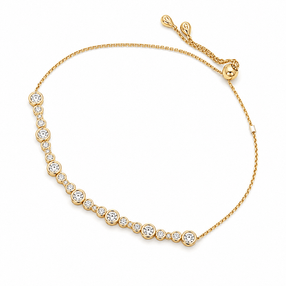14K Yellow Gold Diamond Bracelet