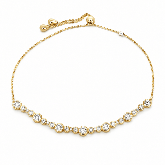 14K Yellow Gold Diamond Bracelet