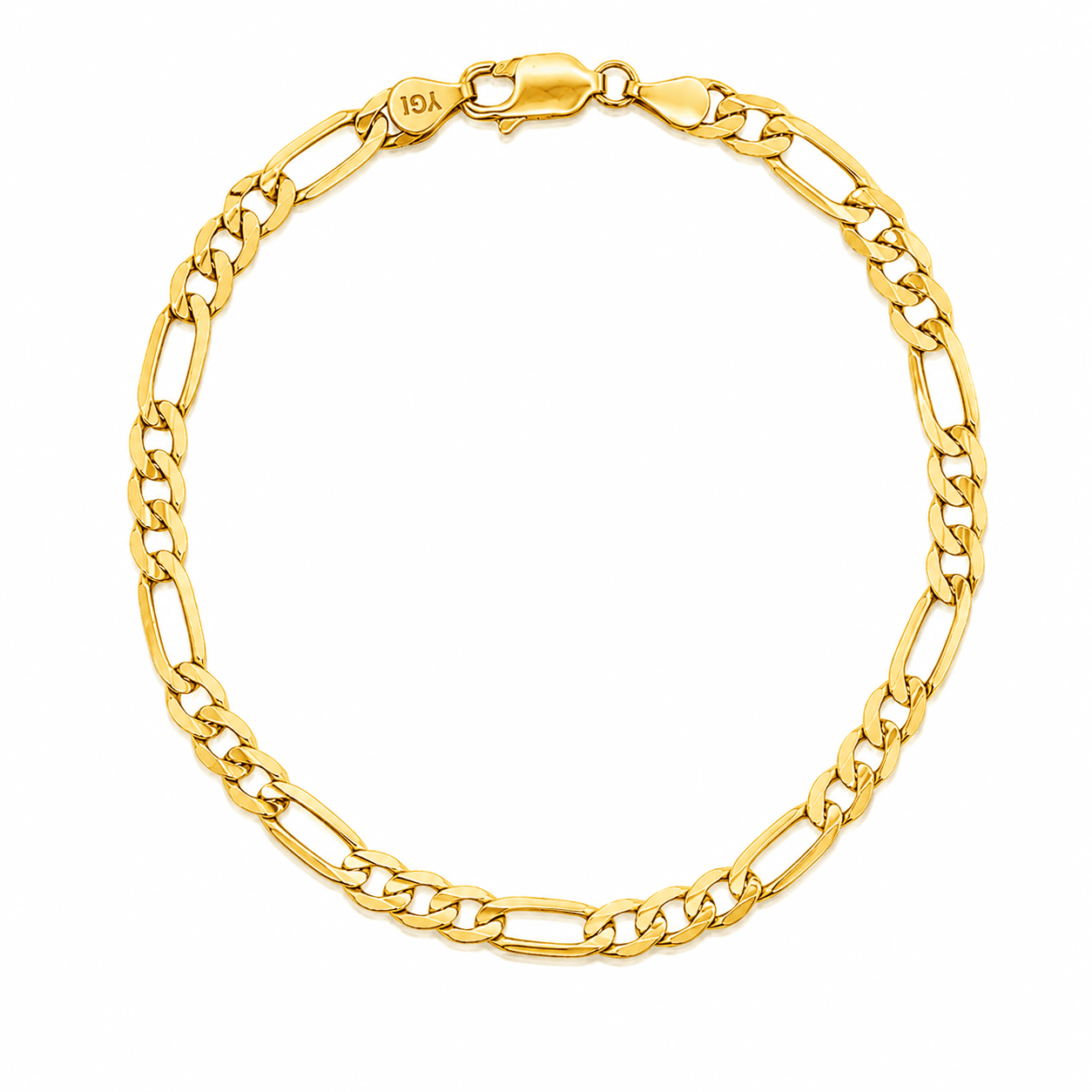 14K Yellow Gold Figaro Bracelet