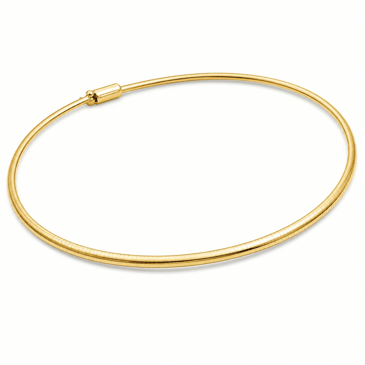 14K Yellow Gold Omega Necklace