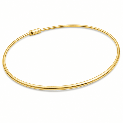 14K Yellow Gold Omega Necklace