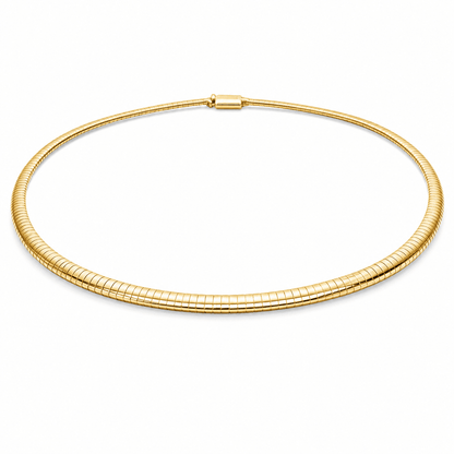 14K Yellow Gold Omega Necklace