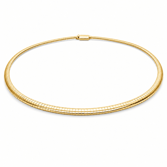 14K Yellow Gold Omega Necklace