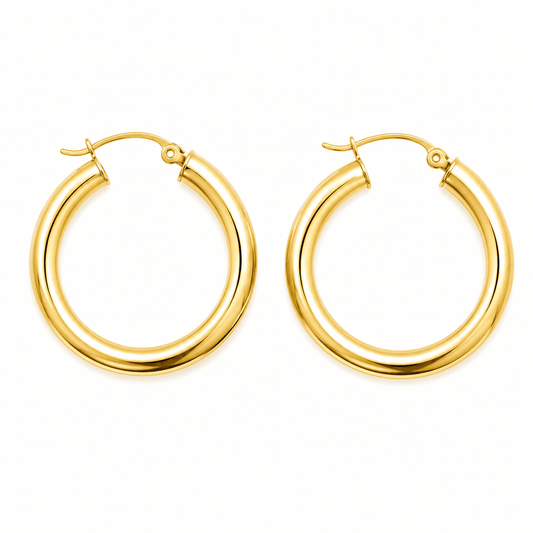 Small Tube Hoop Earrings