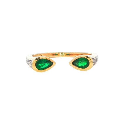 Emerald Duo Ring