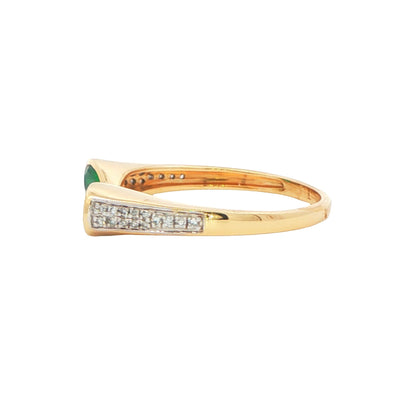 Emerald Duo Ring