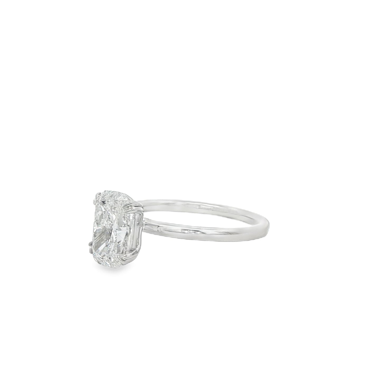 14K White Gold Lab Grown Diamond Engagement Ring