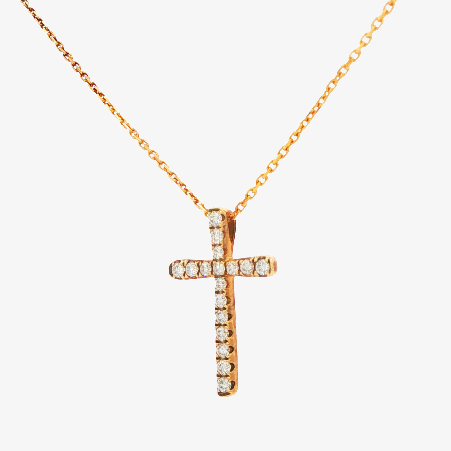 Diamond Cross Pendant Necklace