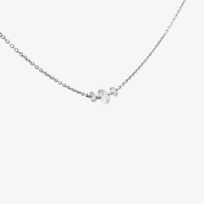 Three-Stone Diamond Necklace