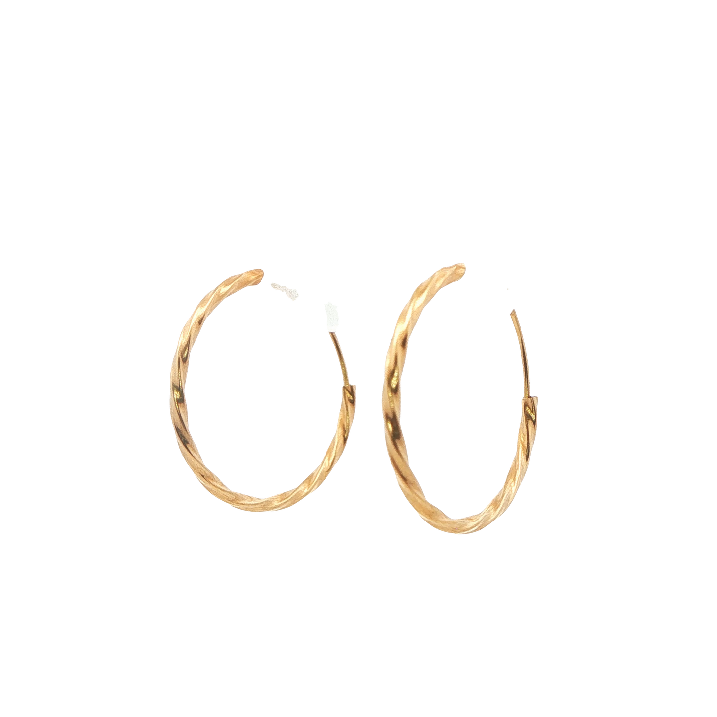 Twisted Continuous Hoop Earrings