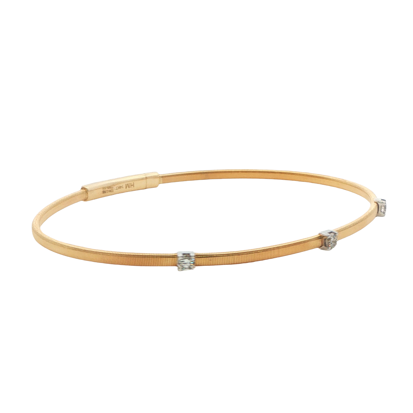Three-Stone Diamond Bangle