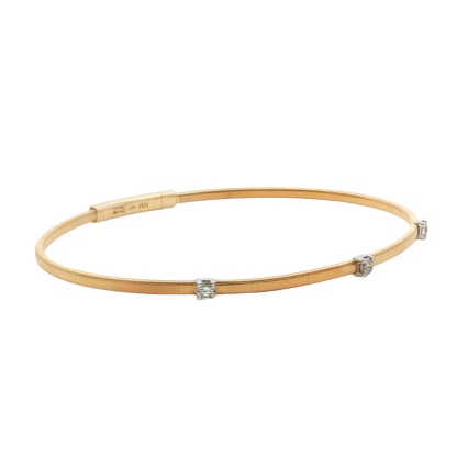Three-Stone Diamond Bangle