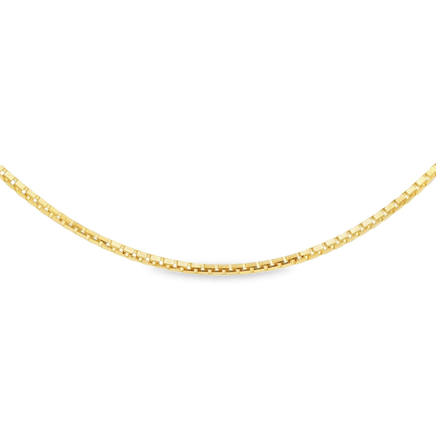 14K YG 18in 1.60 mm Box Chain
