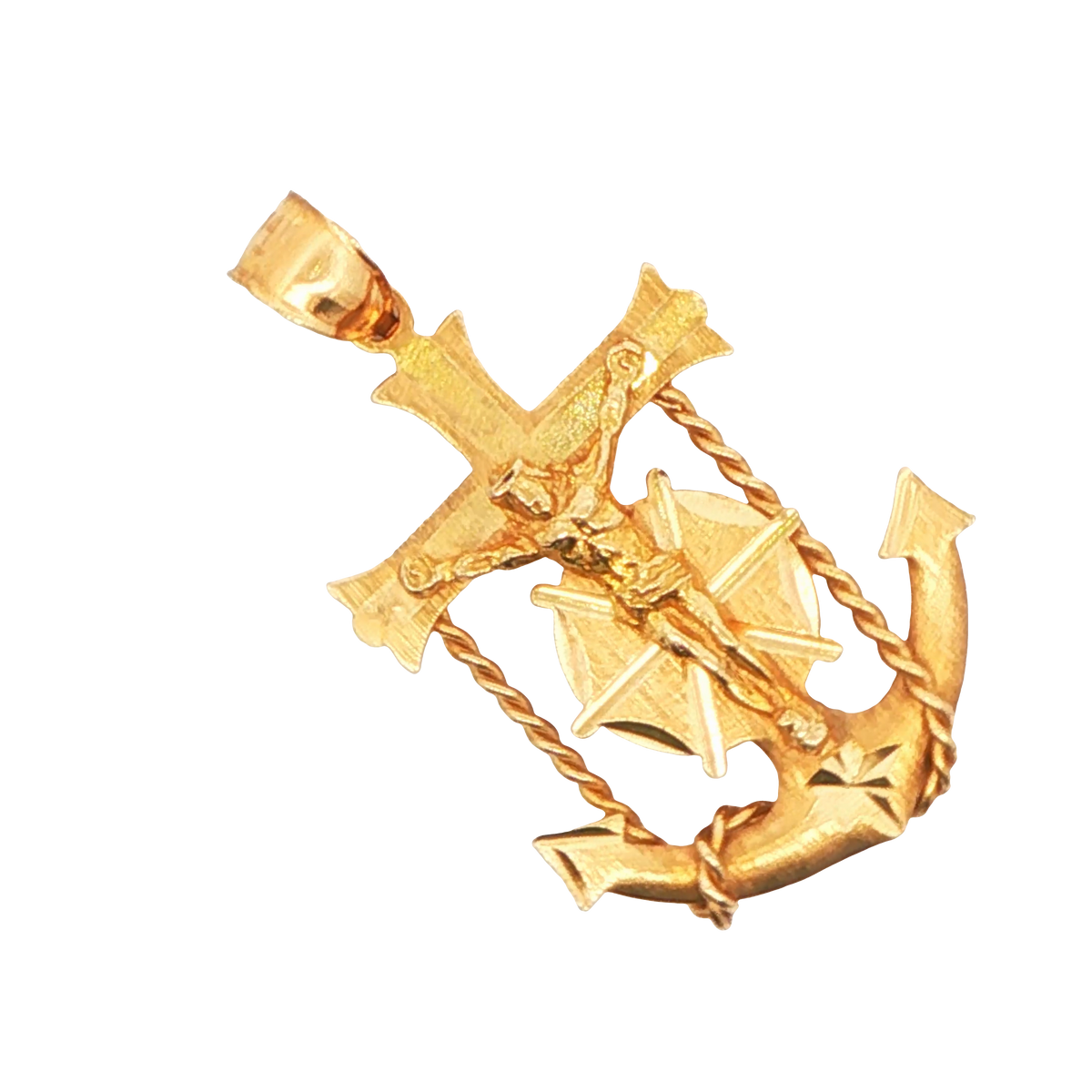 Marine Anchor Cross Pendant