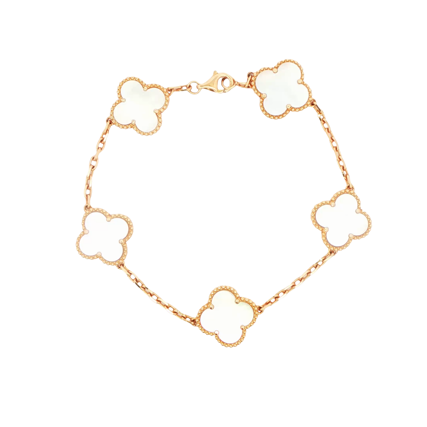 14K YG 9.9G 5 STATION CLOVER BRAC