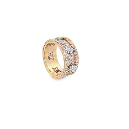 Diamond Moving Gear Fashion Ring