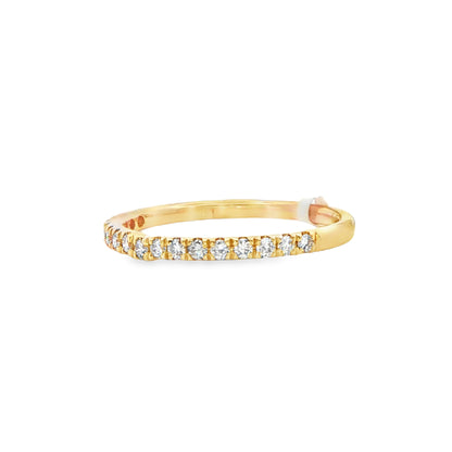 14K Yellow Gold Diamond Anniversary Band