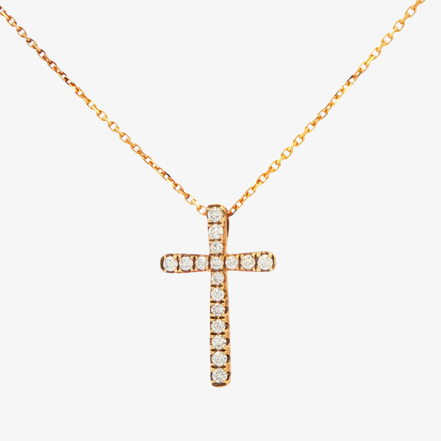 Diamond Cross Pendant Necklace
