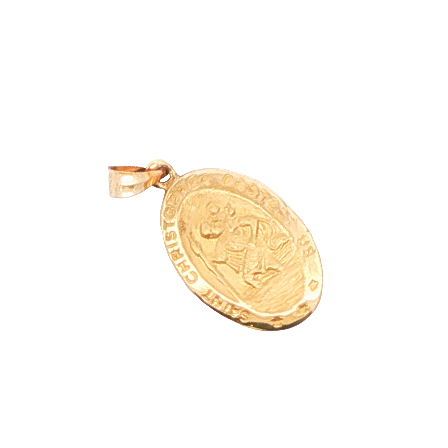 Saint Christopher Oval Charm