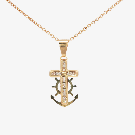 Anchor Cross Pendant