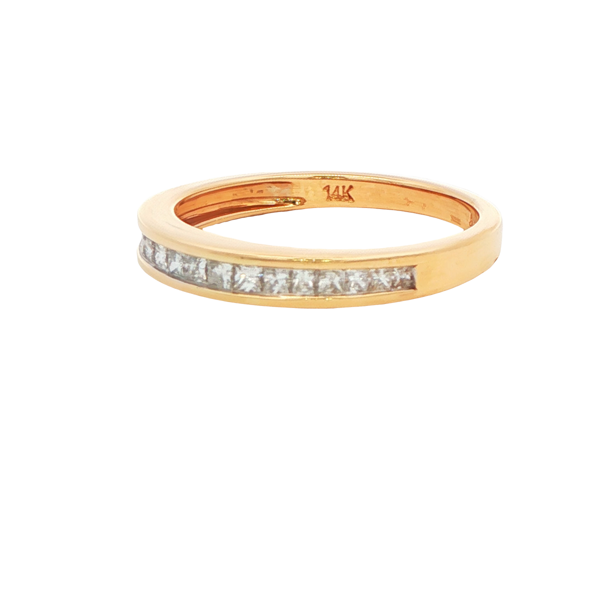 0.35 CT TW. Channel-Set Diamond Wedding Band