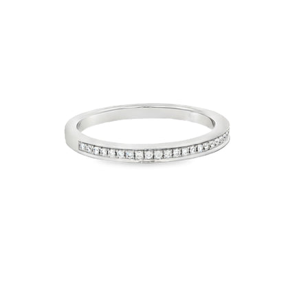 0.11 CTW Channel-Set Diamond Stackable Band