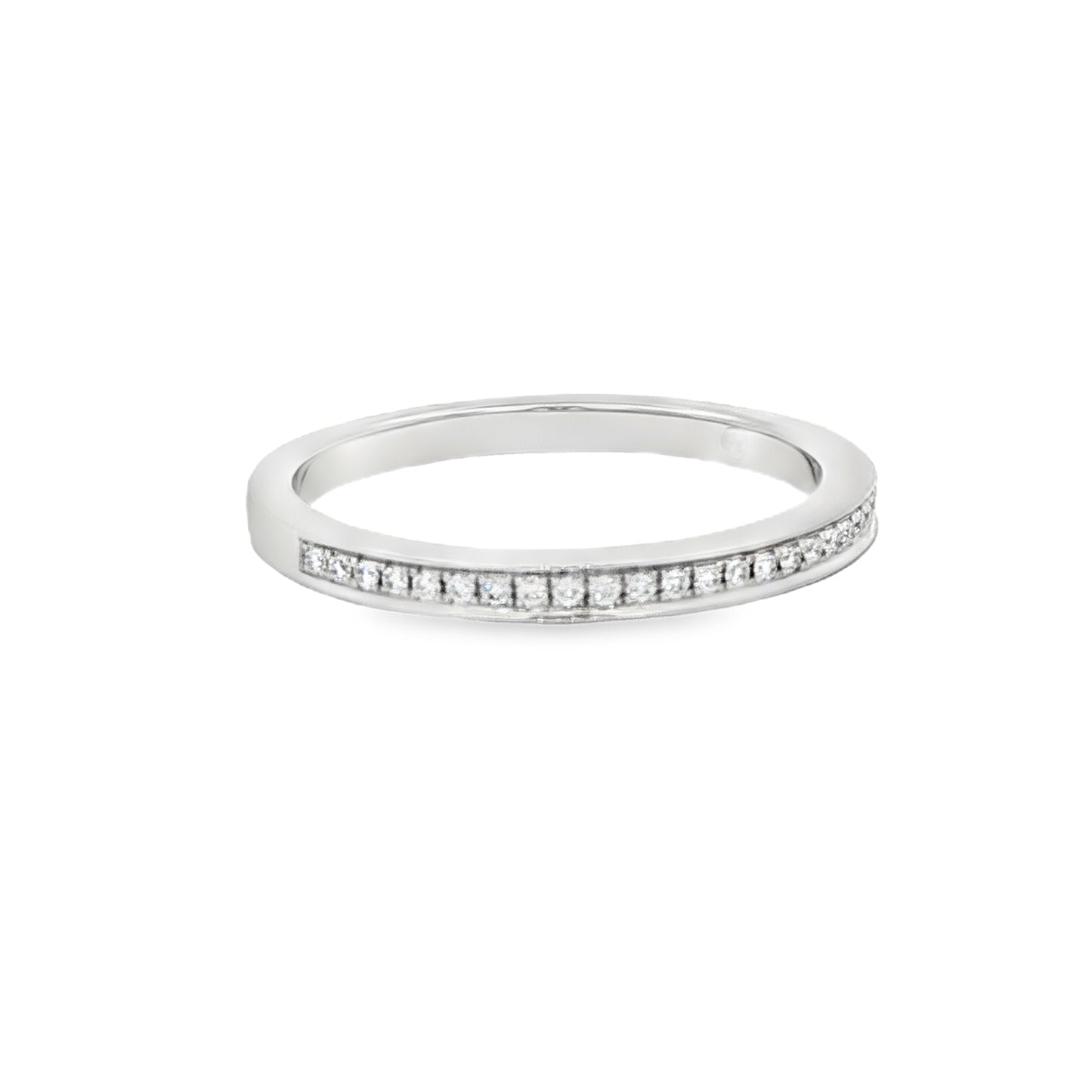0.11 CTW Channel-Set Diamond Stackable Band