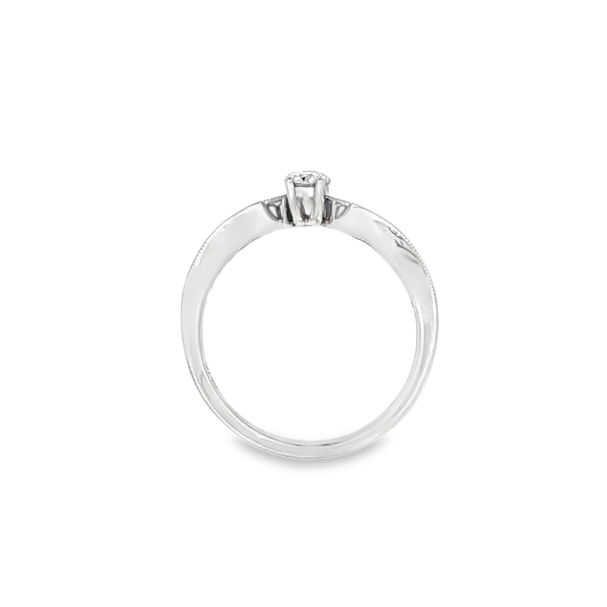 0.52 CTW Two-Stone Milgrain Diamond Ring
