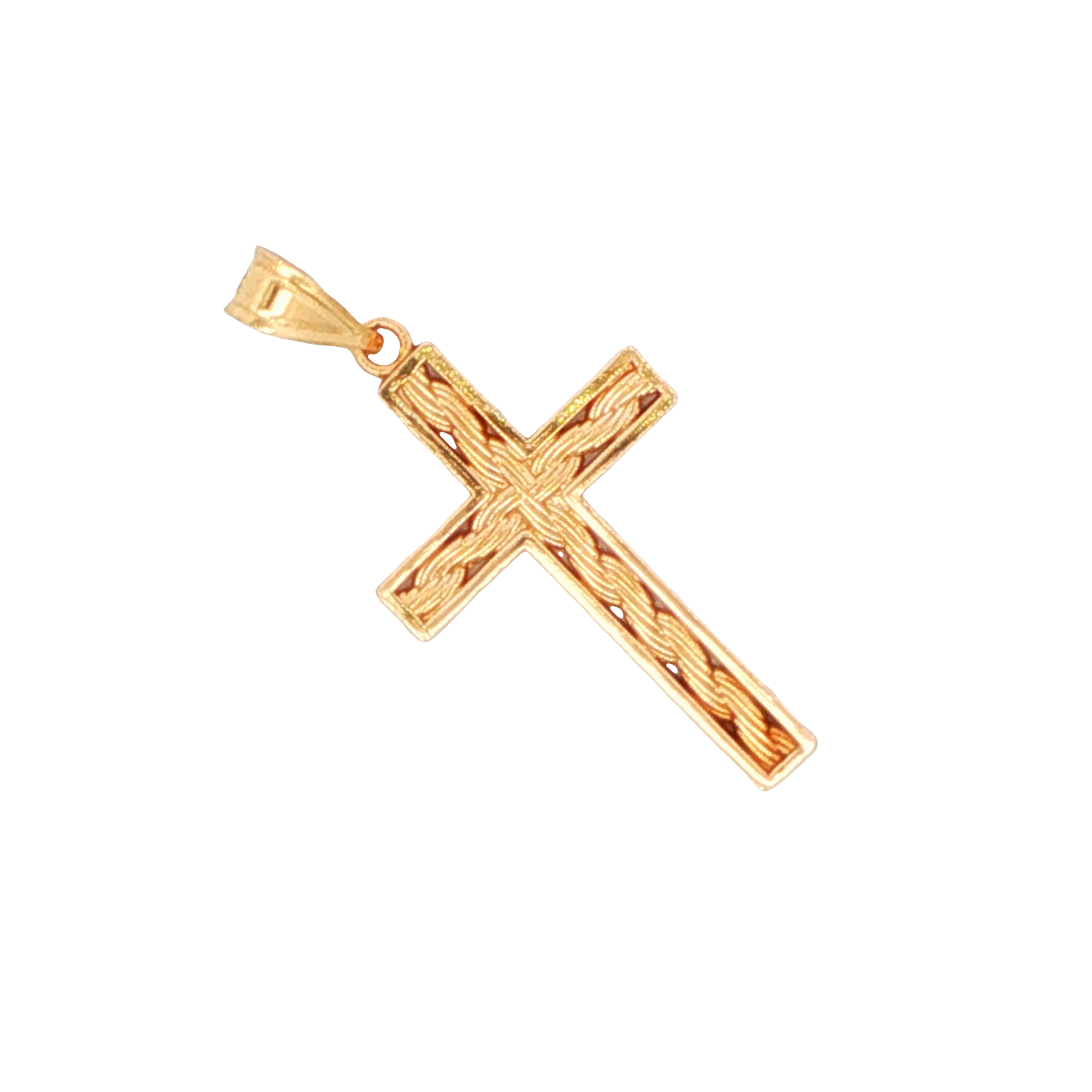 Rope Design Cross Pendant