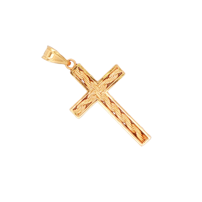 Rope Design Cross Pendant