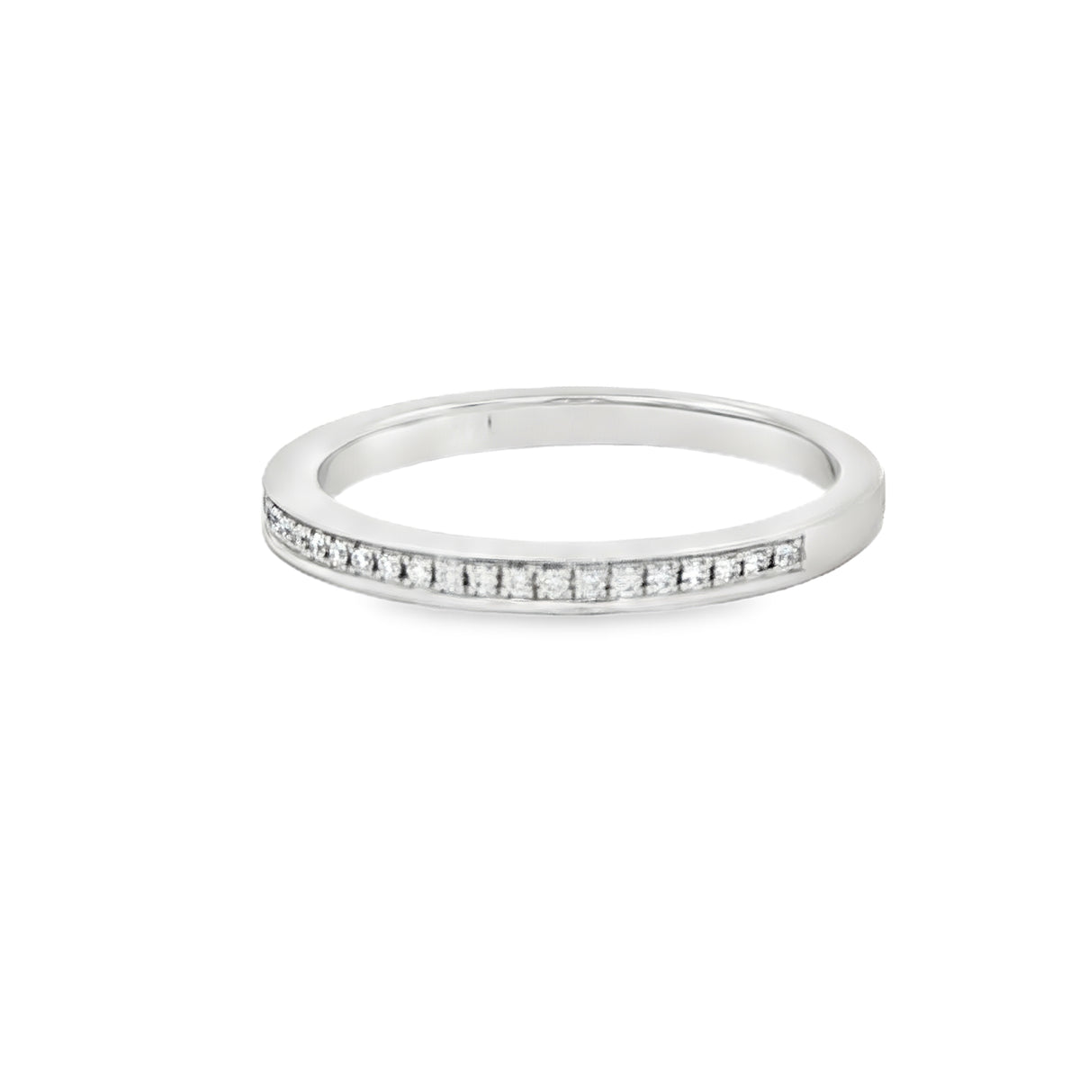 0.11 CTW Channel-Set Diamond Stackable Band
