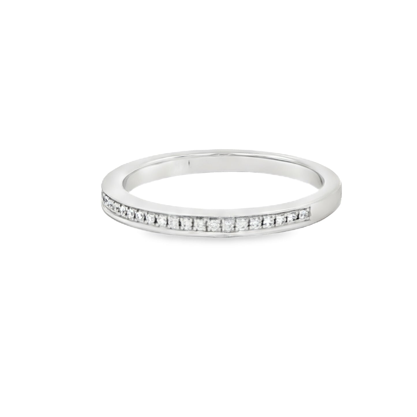 0.11 CTW Channel-Set Diamond Stackable Band