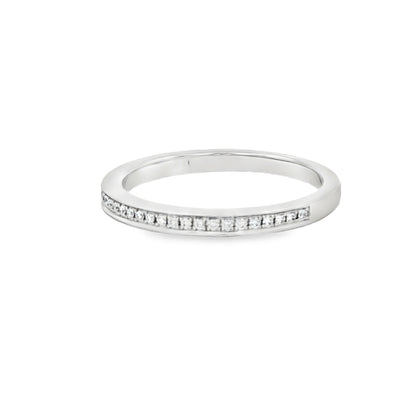 0.11 CTW Channel-Set Diamond Stackable Band
