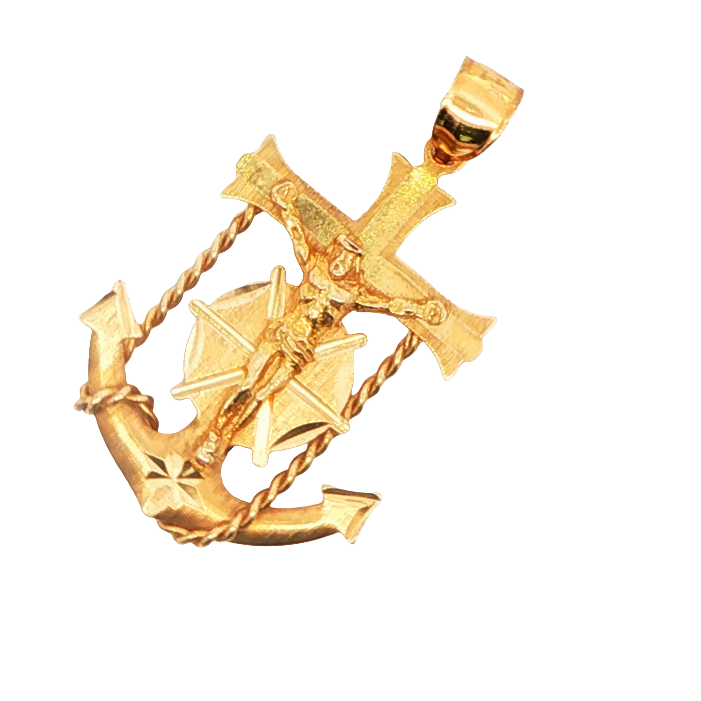 Marine Anchor Cross Pendant