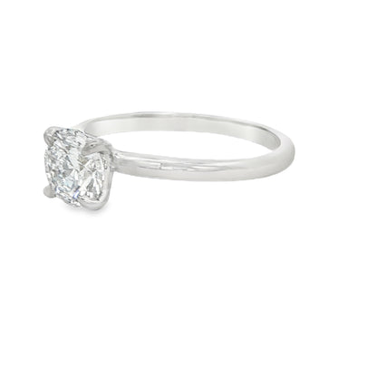 1.06 CT Diamond Engagement Ring 14K White Gold