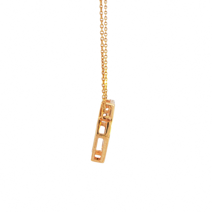 Diamond Hexagon Necklace