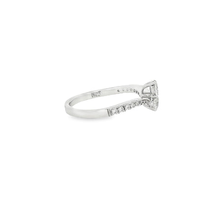 0.52 CTW Two-Stone Milgrain Diamond Ring