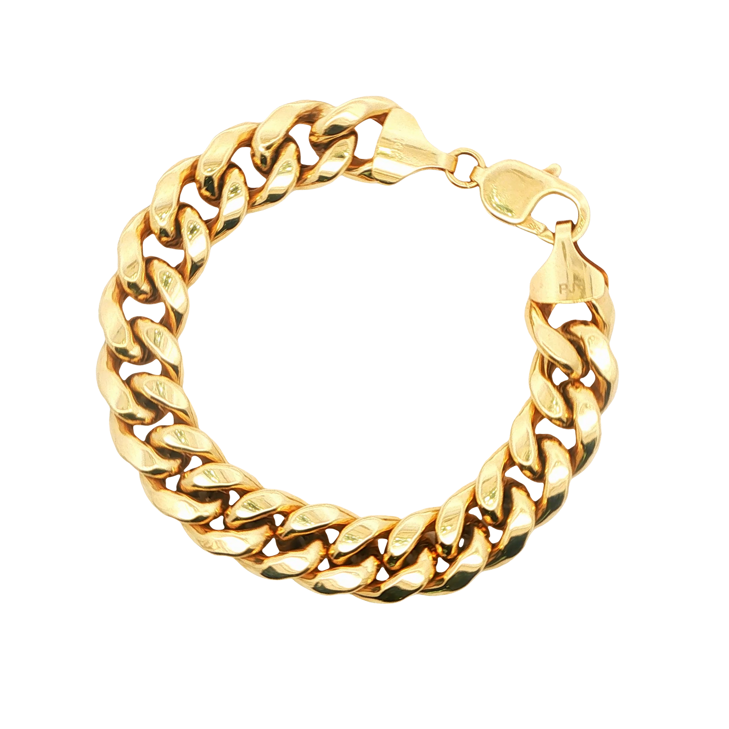 Semi-Solid Cuban Link Bracelet