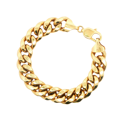 Semi-Solid Cuban Link Bracelet