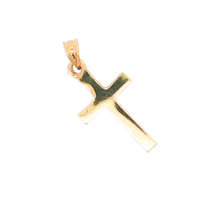 14K Yellow Gold Cross Pendant