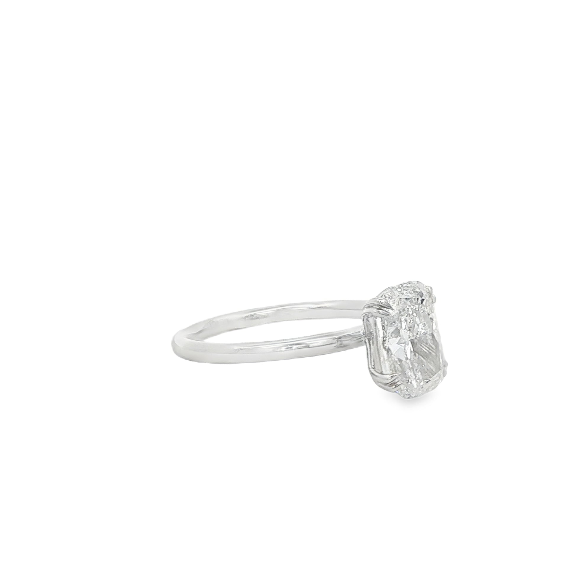 14K White Gold Lab Grown Diamond Engagement Ring